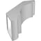Ekena Millwork 5 1/2-in. W x 14-in. D x 18-in. H Olympic Architectural Grade PVC Knee Brace BRCP055X14X18OLY - alternate 3